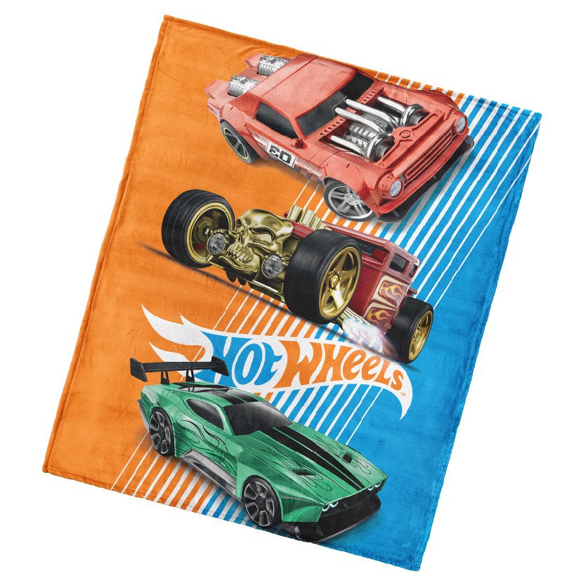 Levně Dětská deka Hot Wheels Retro 130x160 cm