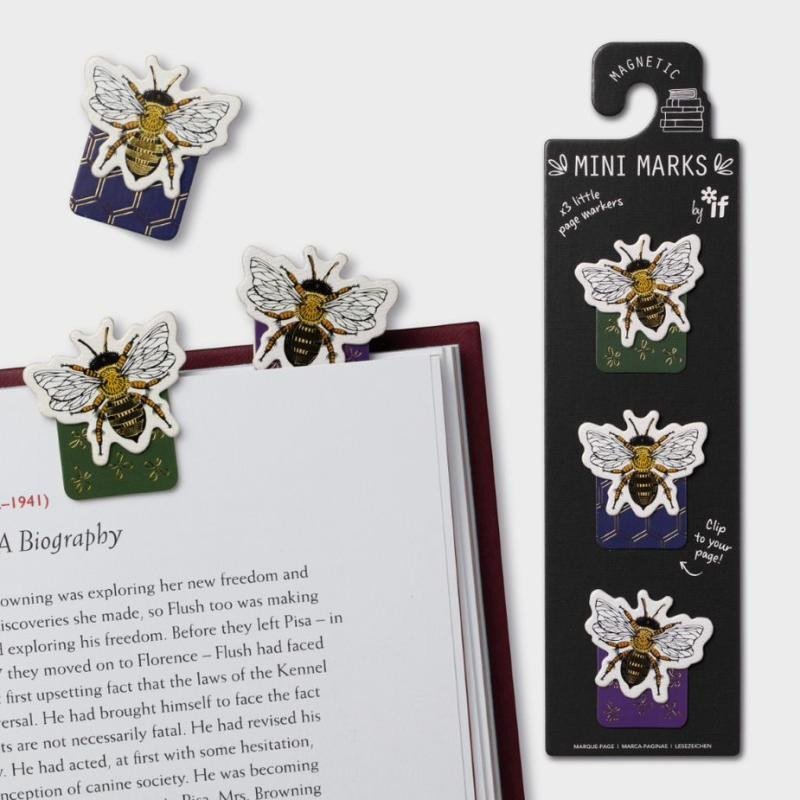 Levně Záložka do knihy Mini magnetická - Včely