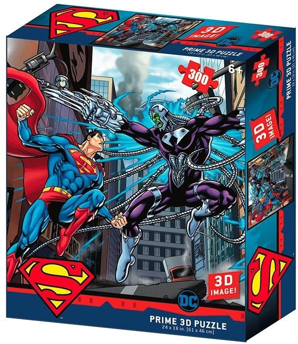Levně Puzzle 3D - Superman vs Electro / 300 dílků - 3D Puzzle SPA