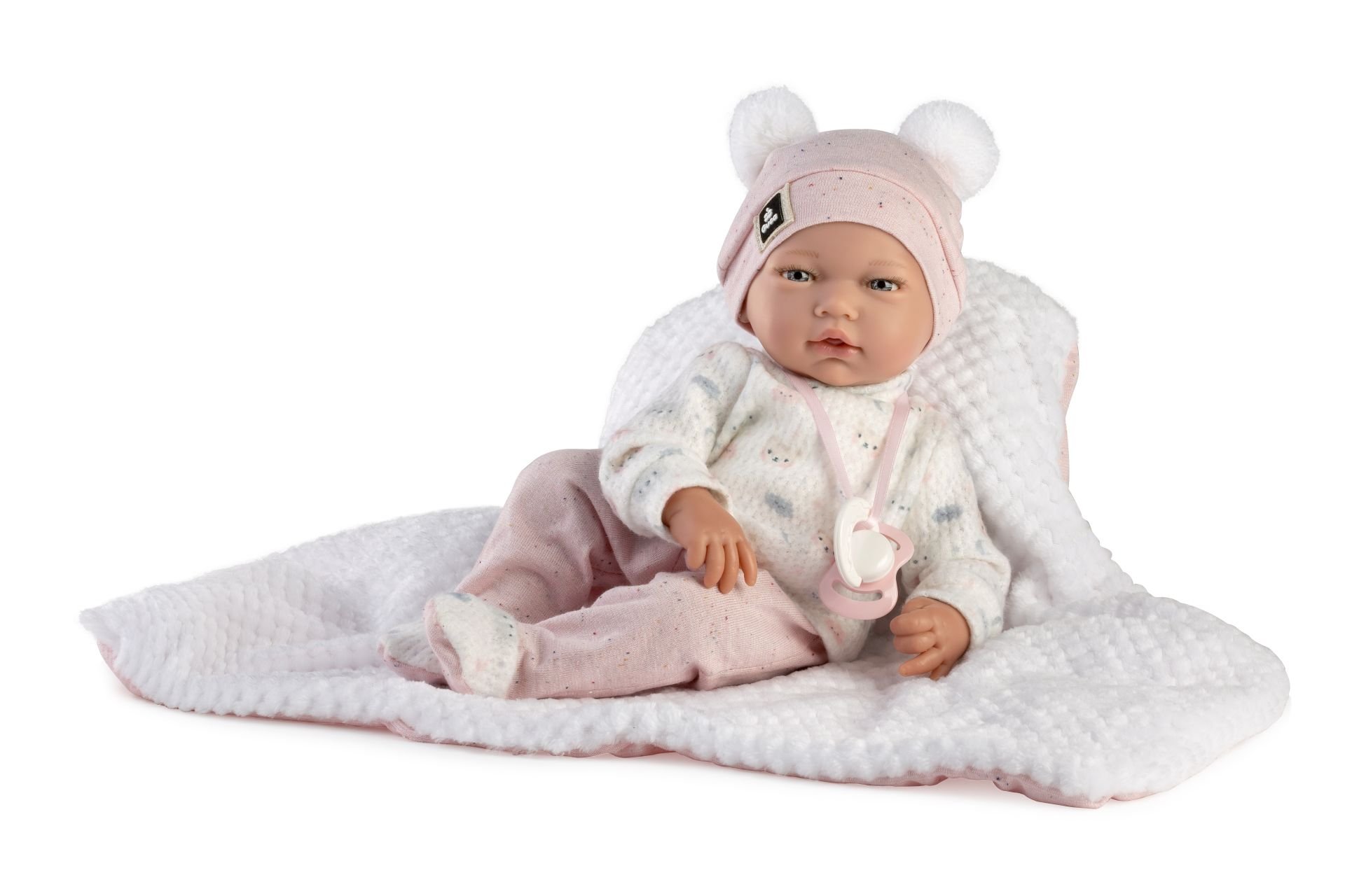 Levně Guca 886 GALA - realistická panenka miminko s měkkým látkovým tělem - 38 cm