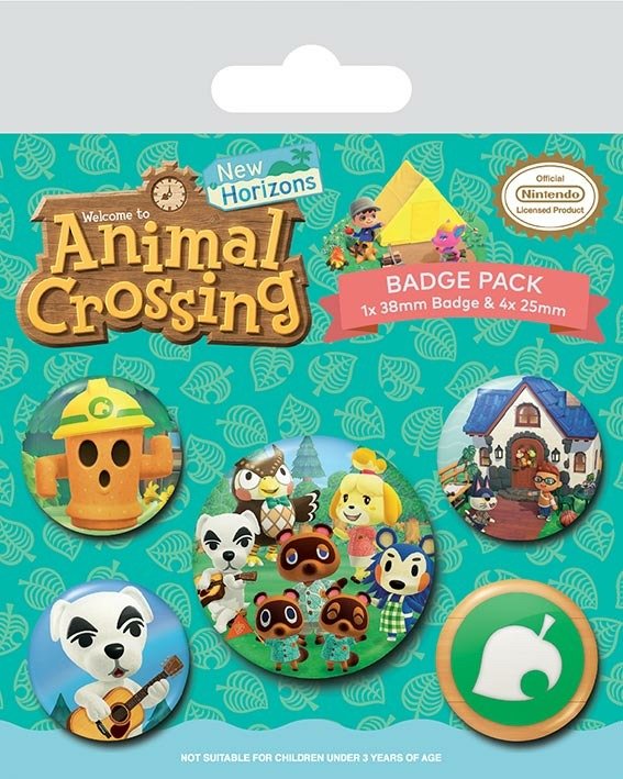 Levně Sada odznaků Animal Crossing - EPEE