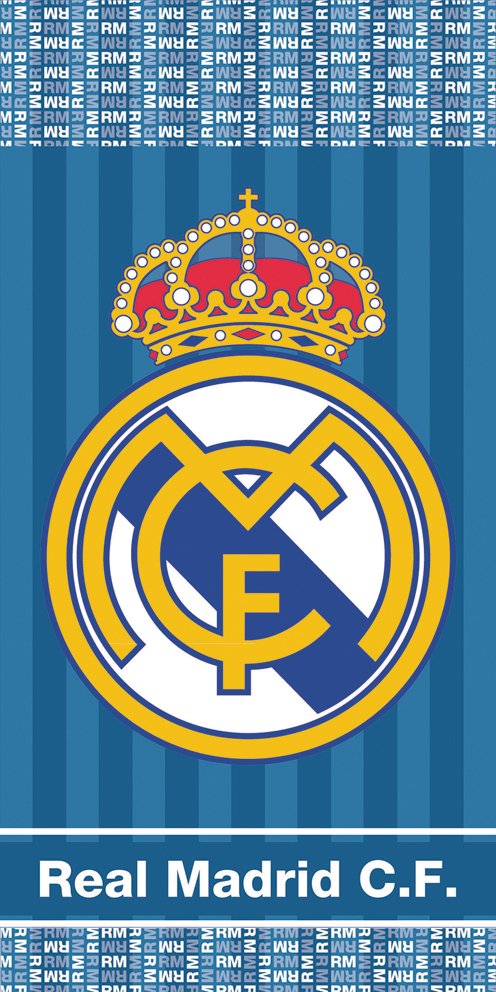 Levně Fotbalová osuška Real Madrid Blue Stripes