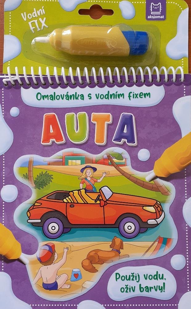 Auta - Omalovánka s vodním fixem - Barbara Wierzchowska