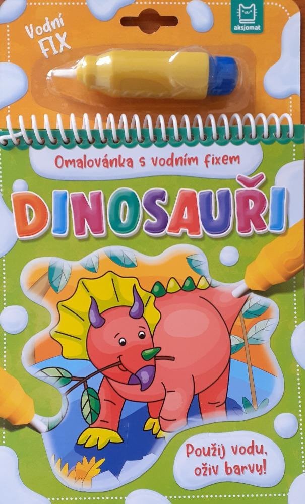 Levně Dinosauři - Omalovánka s vodním fixem - Barbara Wierzchowska