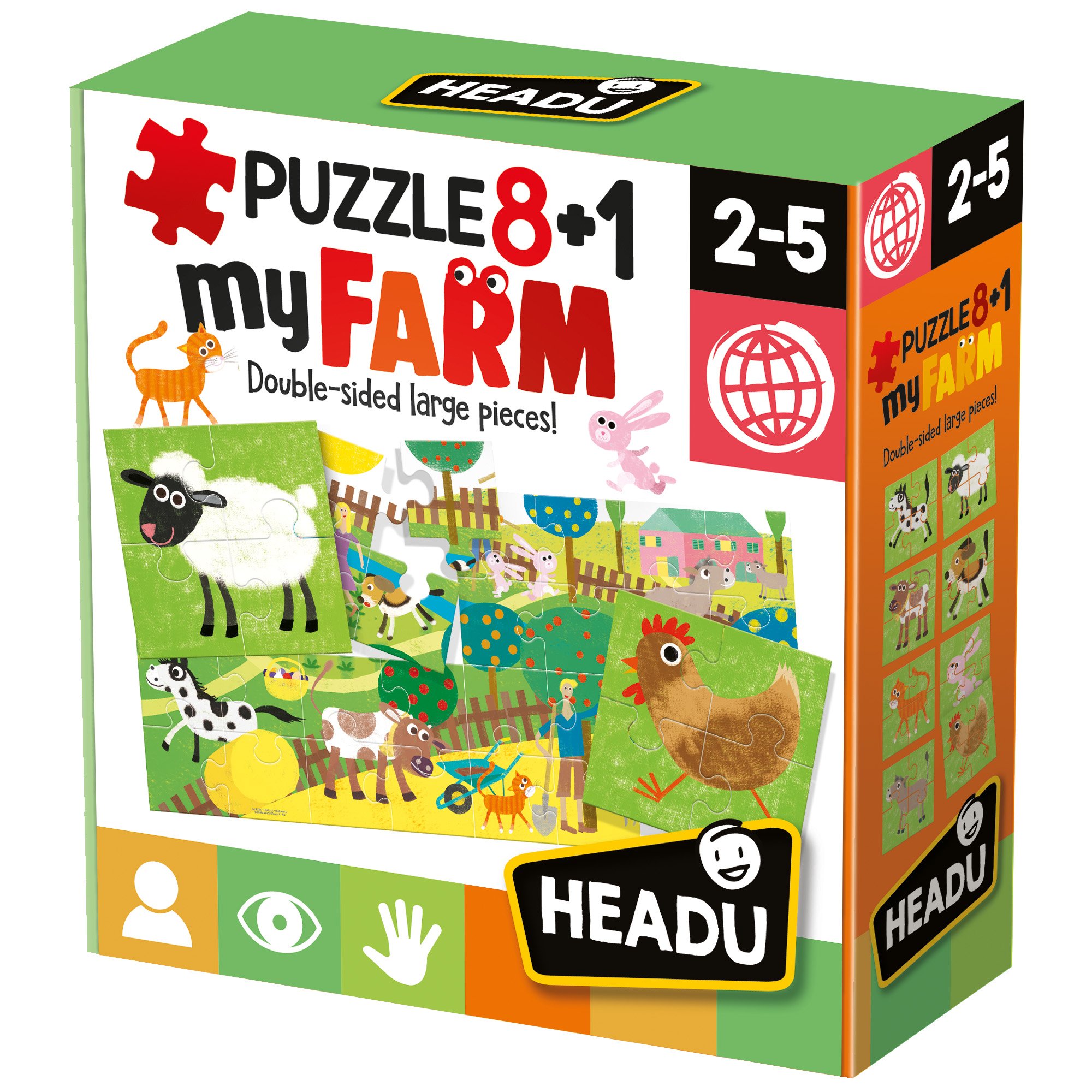 Levně HEADU: Puzzle 8+1 Moje farma