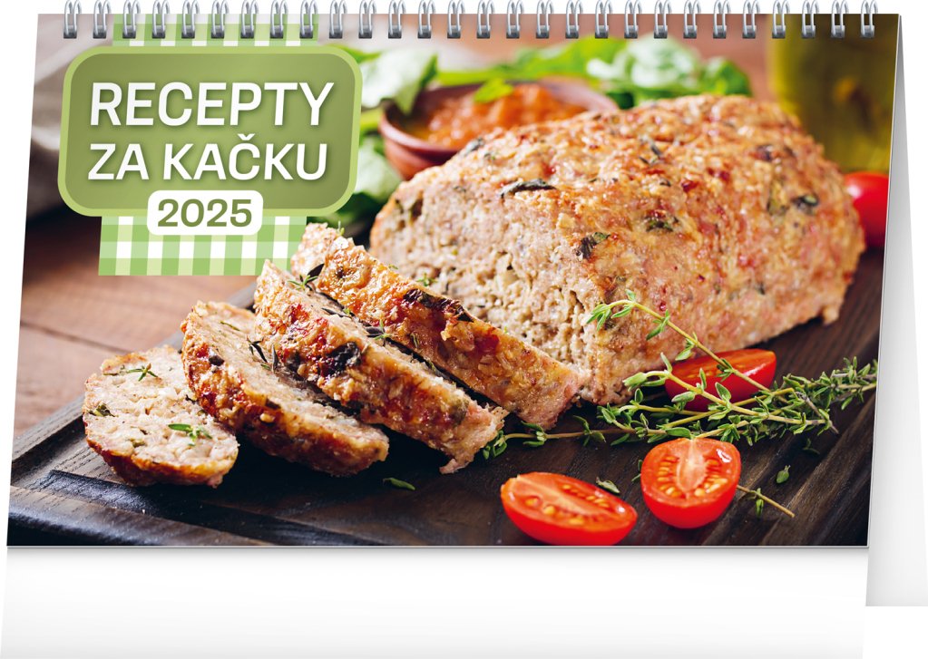 Levně NOTIQUE Stolní kalendář Recepty za kačku 2025, 23,1 x 14,5 cm