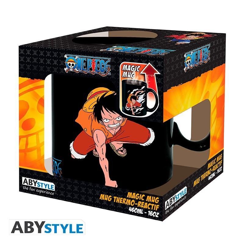 One Piece Hrnek měnící 460 ml - Luffy &amp; Ace