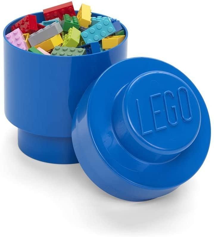 Levně Úložný box LEGO kulatý - modrý