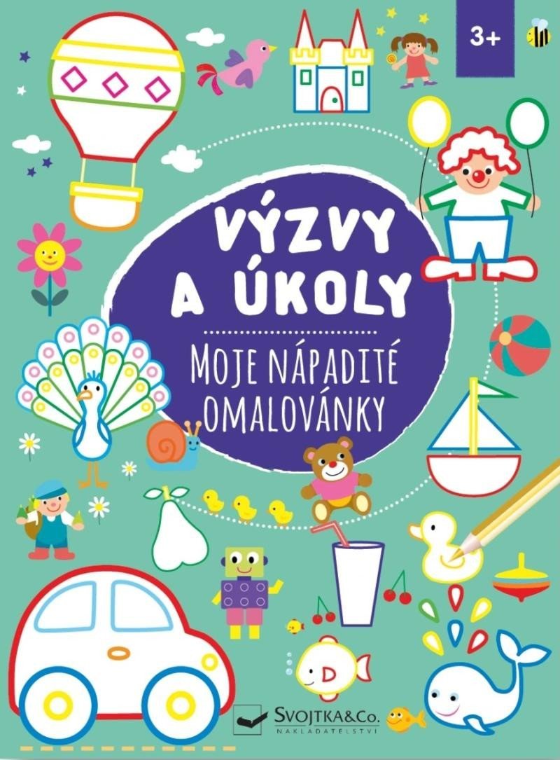 Levně Výzvy a úkoly Moje nápadité omalovánky 3+ - Kolektiv autorů