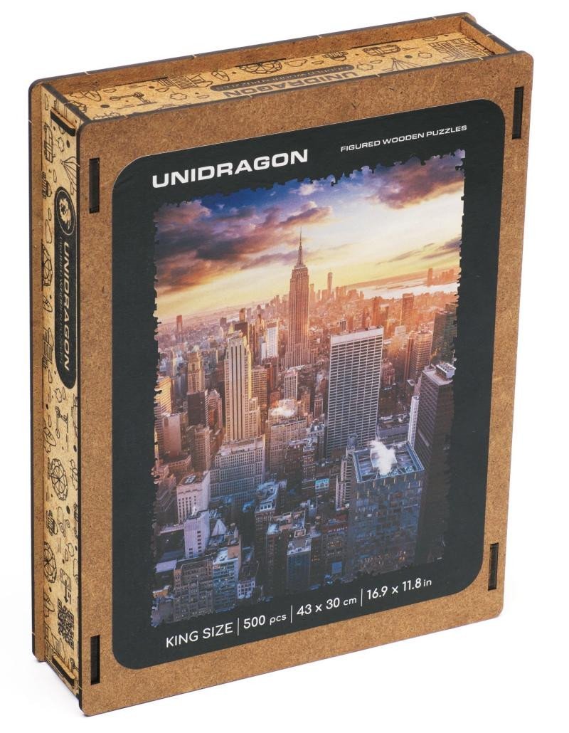 Levně Unidragon dřevěné puzzle - Ranní New York velikost L