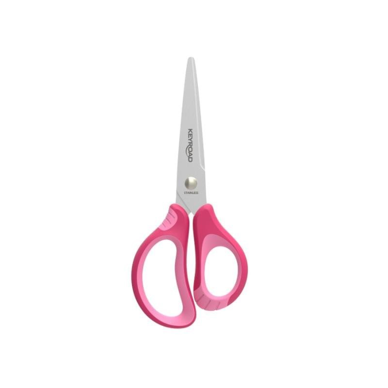 Levně Keyroad Školní nůžky Soft 15 cm - růžové