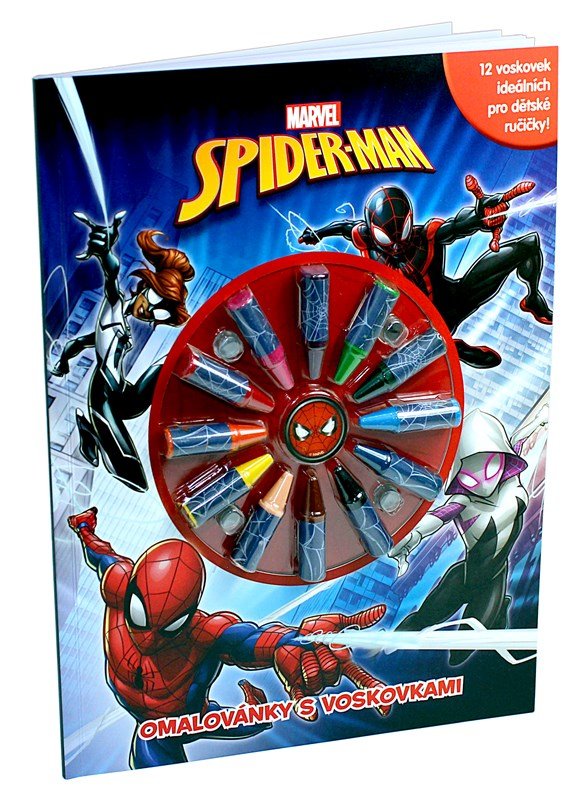 Levně Spider-Man - Omalovánky s voskovkami - autorů kolektiv