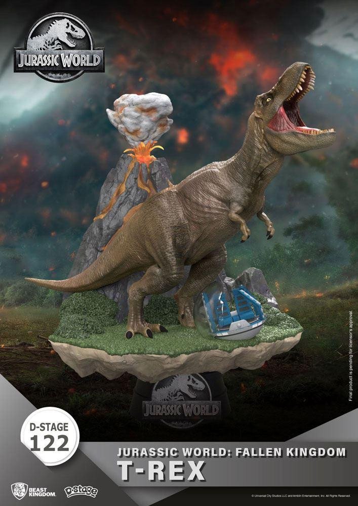 Levně Jurský park diorama D-Stage - T-Rex 13 cm