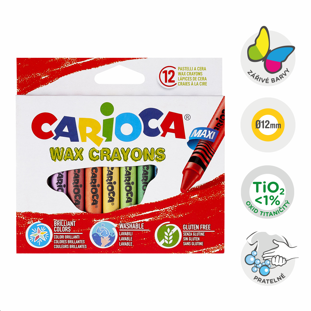 Levně Carioca voskovky Maxi, 12 ks