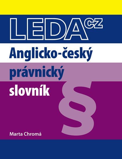 Levně Anglicko-český právnický slovník - Marta Chromá