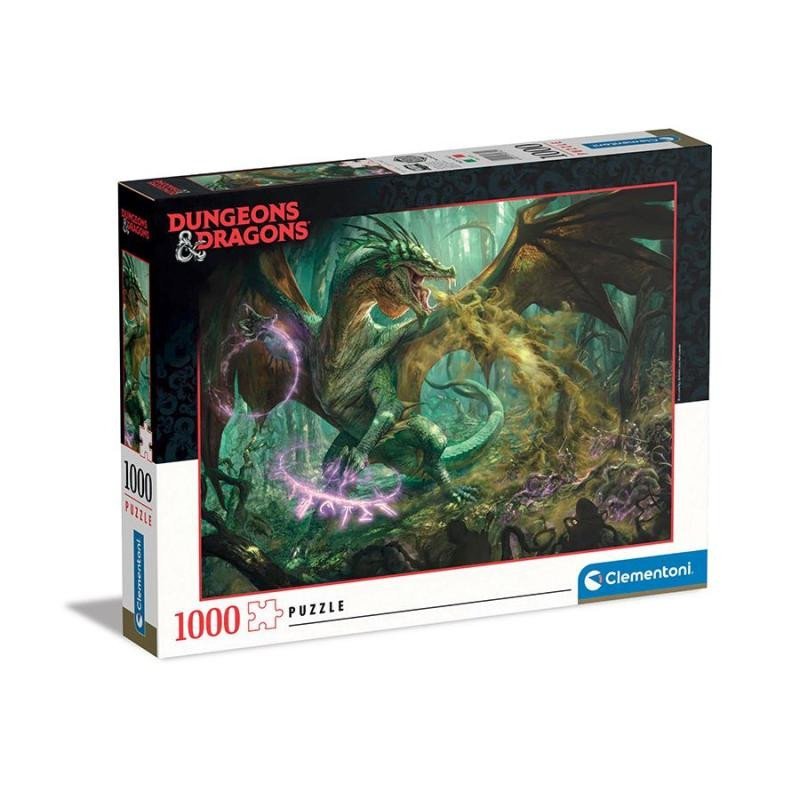 Clementoni Puzzle Dungeons &amp; Dragons - Drak 1000 dílků - Clementoni