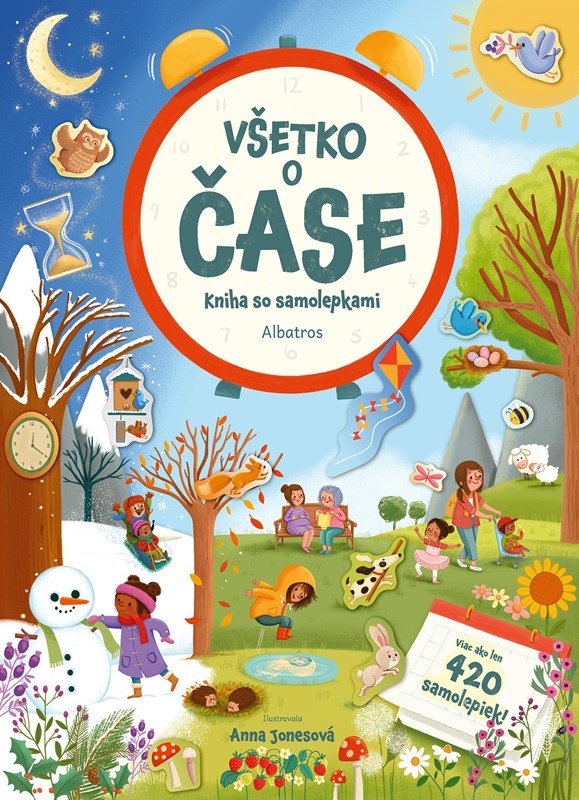 Kniha so samolepkami - Všetko o čase - Joli Hannah