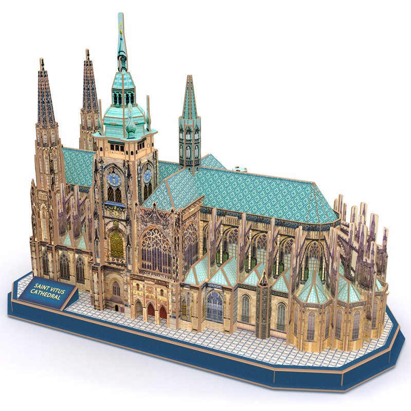 Levně Puzzle 3D Katedrála Sv. Víta/193 dílků - 3D Puzzle SPA