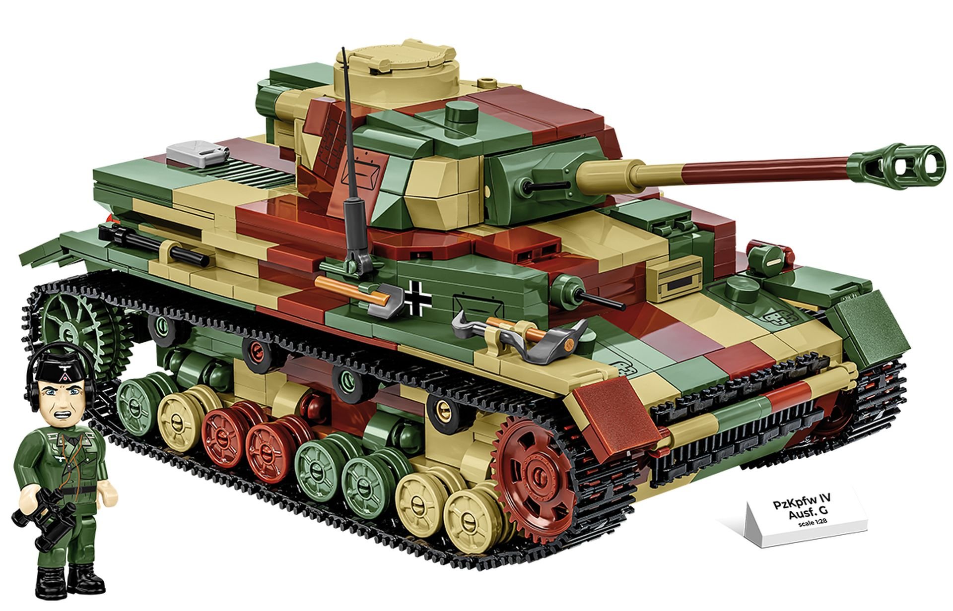 Levně COBI 2592 II WW PzKpfw IV Ausf. G, 1:28, 1107 k, 1 f