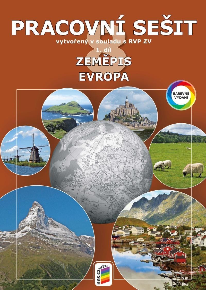 Levně Zeměpis 8, 1. díl - Evropa - barevný pracovní sešit, 8. vydání