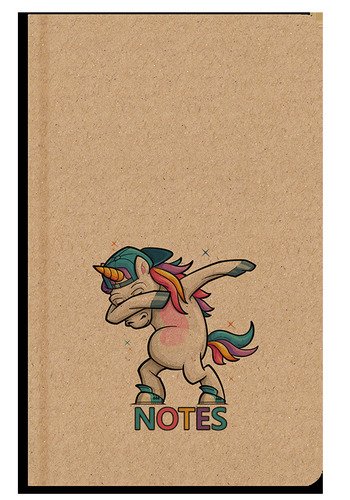 Levně Notes linkovaný A5 kraft Unicorn