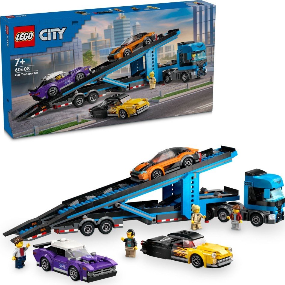 Levně LEGO® City 60408 Kamion pro přepravu aut se sporťáky - LEGO® City