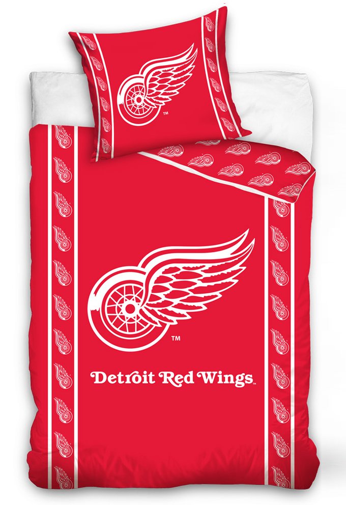 Hokejové povlečení NHL Detroit Red Wings Stripes