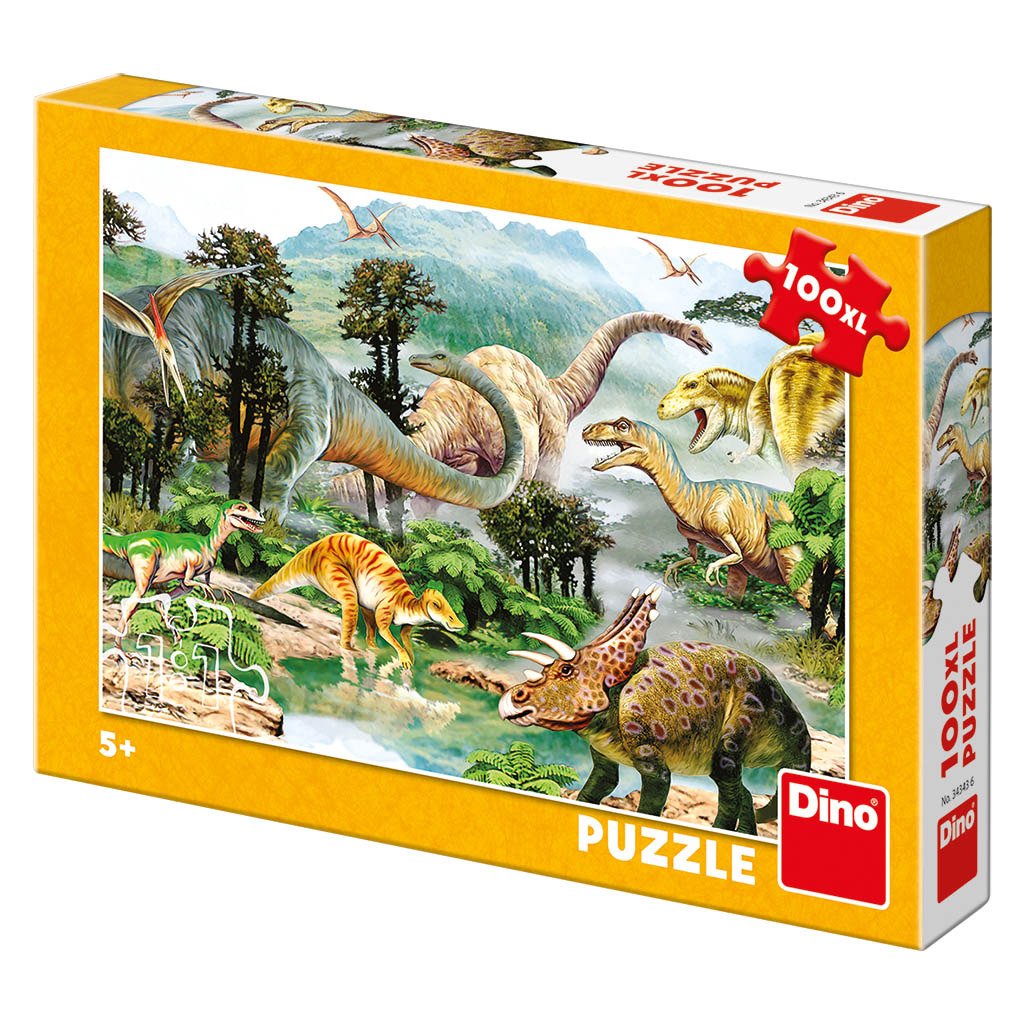 Levně Život dinosaurů: puzzle 100XL dílků - Dino
