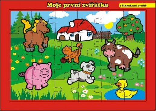 Levně Puzzle deskové Moje první zvířátka farma / 24 dílků