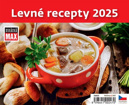 Levně Kalendář stolní 2025 - MiniMax Levné recepty