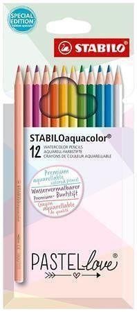 Levně STABILO Aquacolor pastelky 12 ks