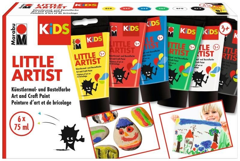 Levně Marabu KiDS Little Artist sada akrylových barev - 6 x 75 ml