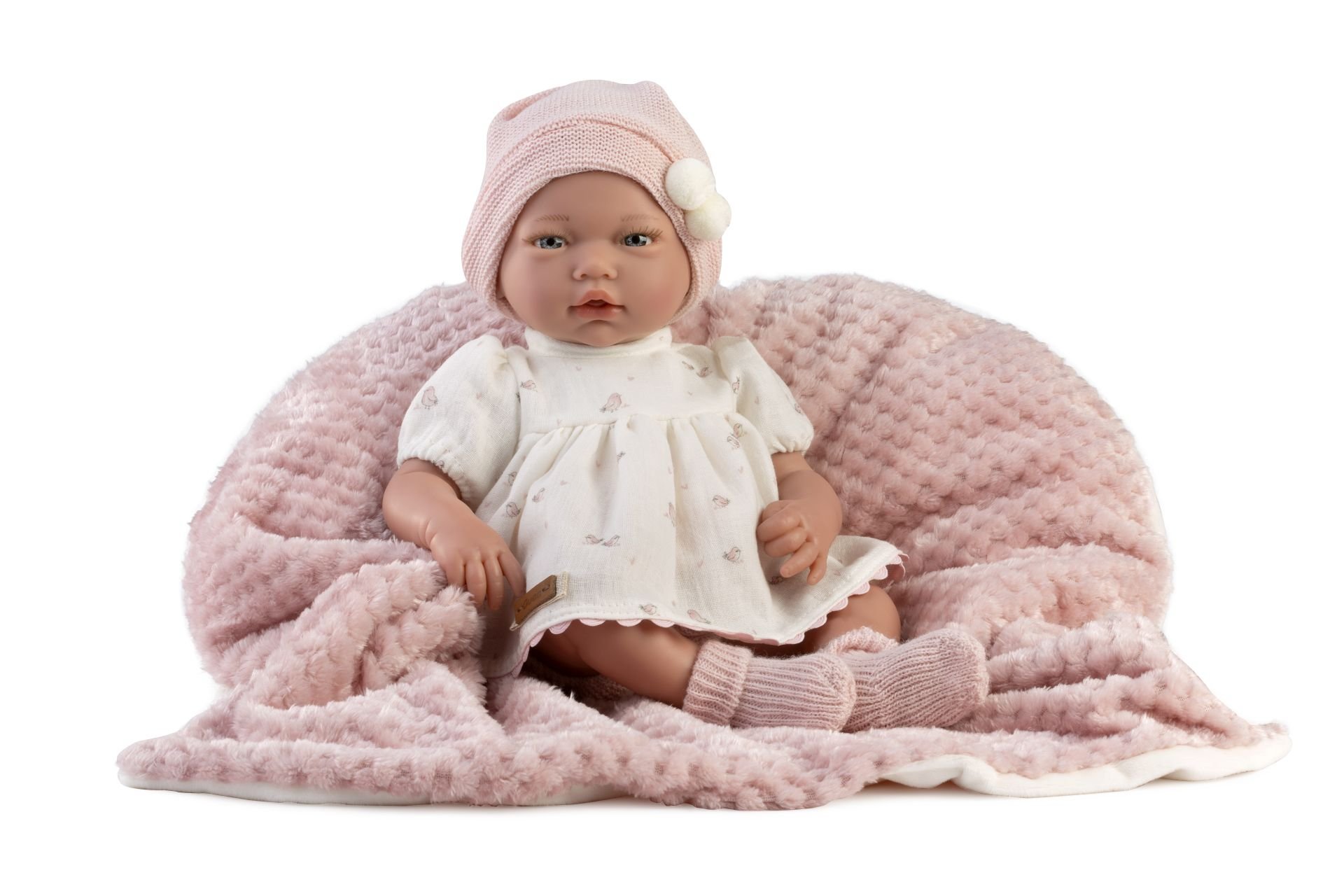 Levně Guca 893 NORMA - realistická panenka miminko s měkkým látkovým tělem - 38 cm