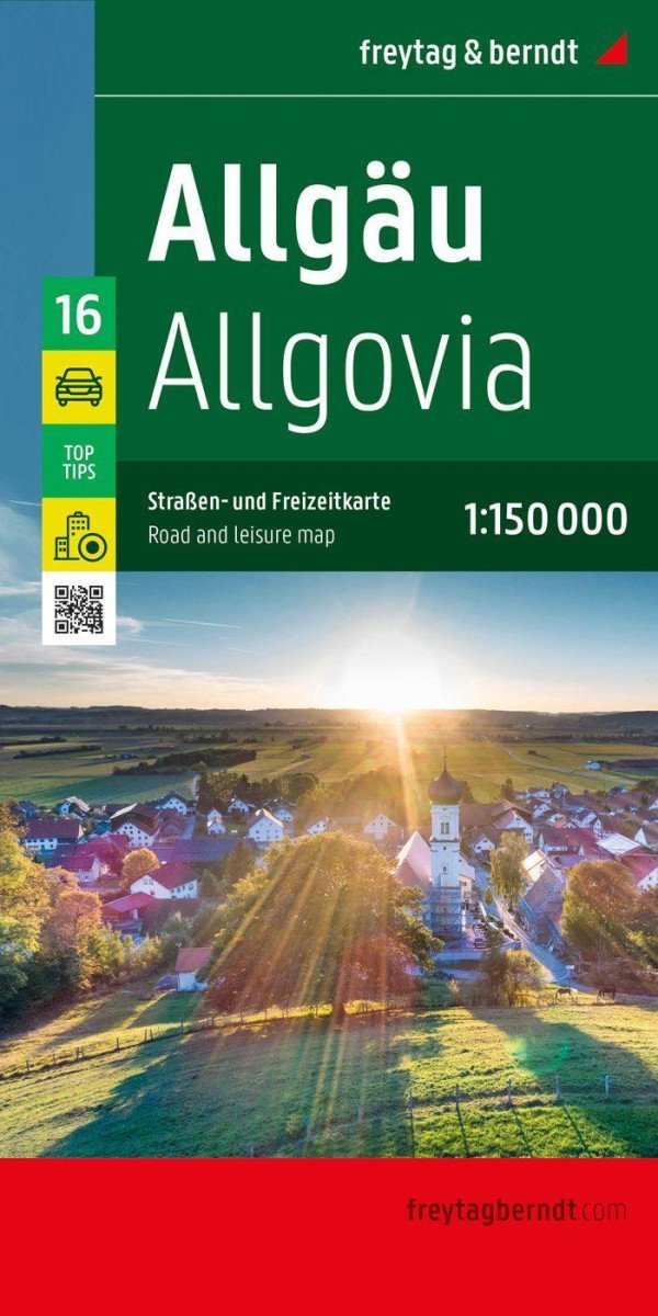 Levně Allgäu 1:150.000 / automapa + rekreační mapa