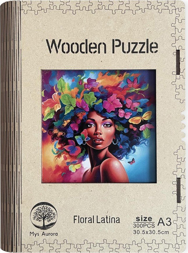 Dřěvěné puzzle/Floral Latina A3 - EPEE