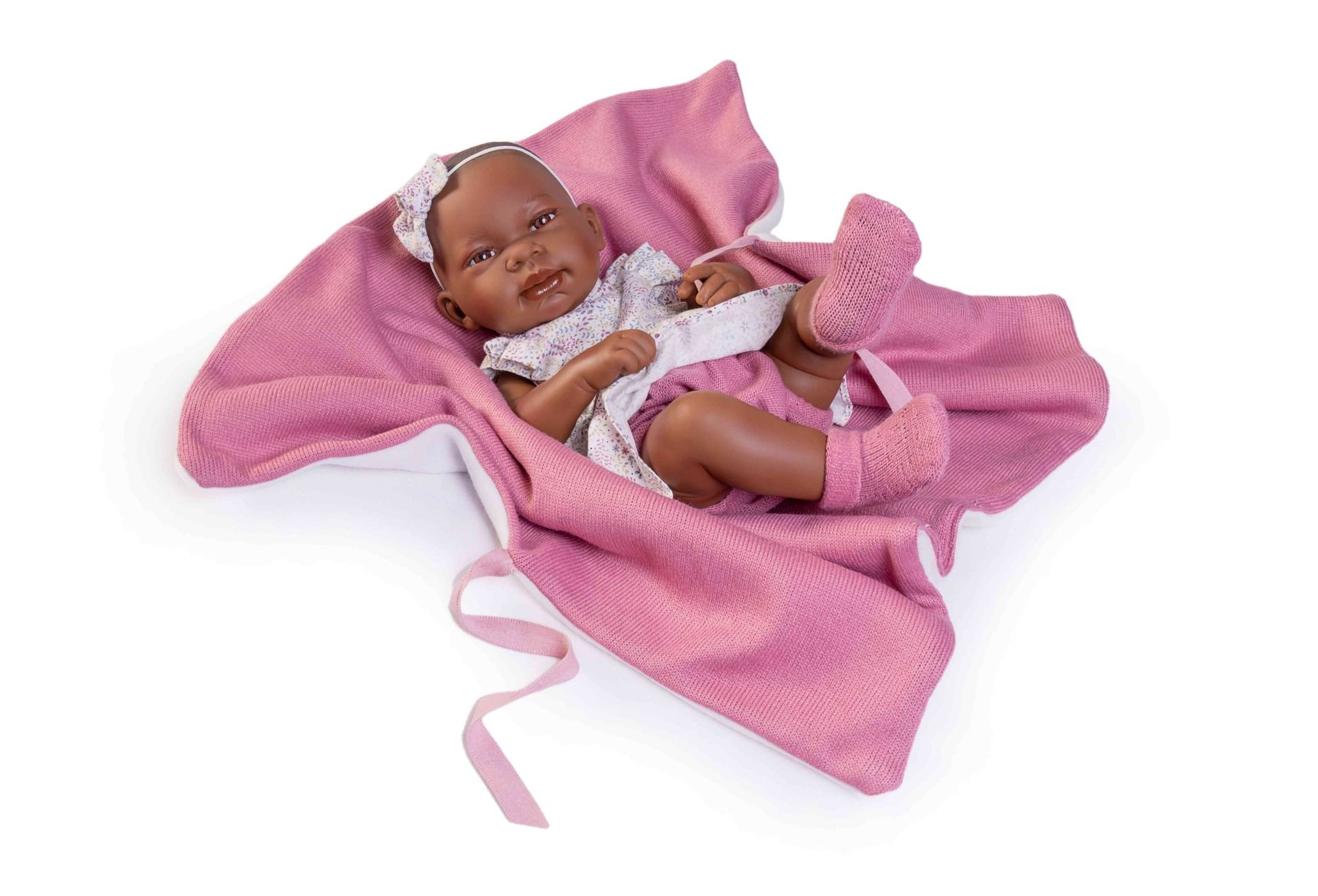 Levně Antonio Juan 50288 MULATA - realistická panenka miminko s celovinylovým tělem - 42 cm