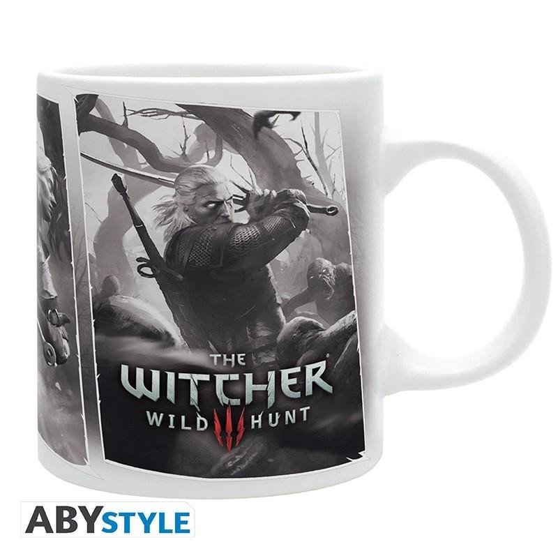 Levně Zaklínač Keramický hrnek 320 ml - Geralt, Ciri a Yennefer