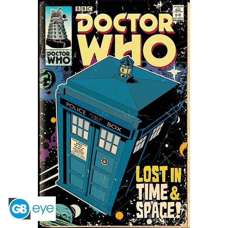 Levně Doctor Who Plakát Maxi - Tardis Comic 91,5 x 61 cm