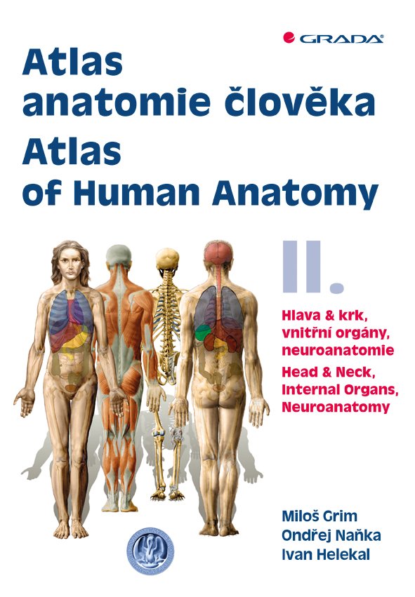 Atlas anatomie člověka II. - Hlava a krk, vnitřní orgány, neuroanatomie / Atlas of Human Anatomy II. - Head and Neck, Internal Organs, Neuronatomy - Miloš Grim