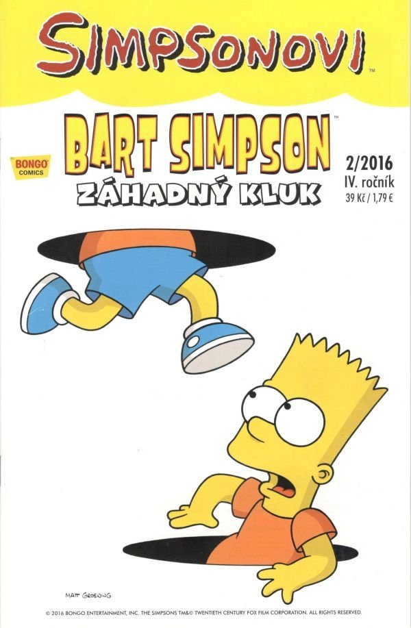 Levně Simpsonovi - Bart Simpson 2/2016 - Záhadný kluk - Matthew Abram Groening