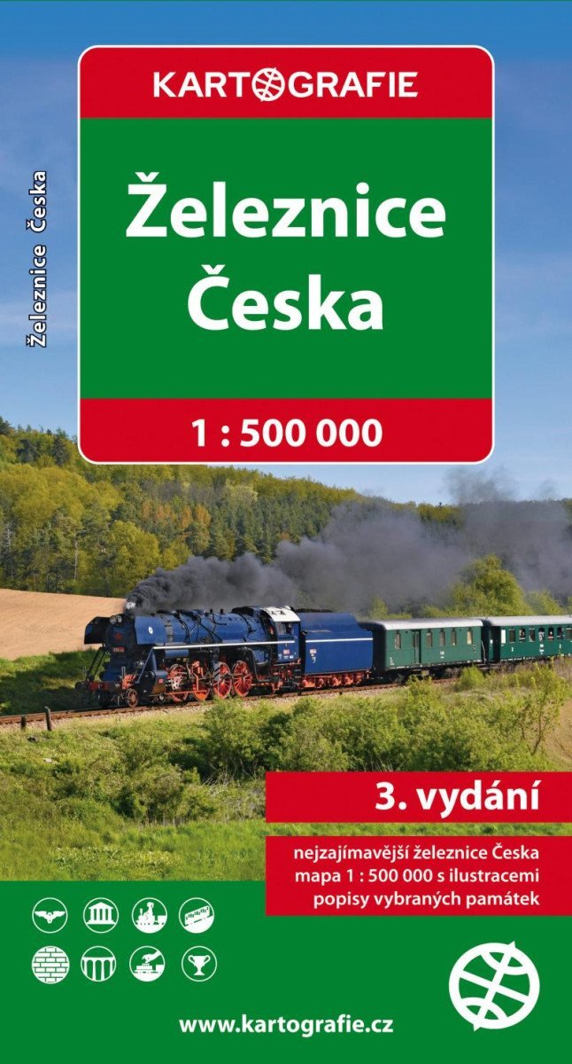 Levně Železnice Česka 1 : 500 000, 3. vydání