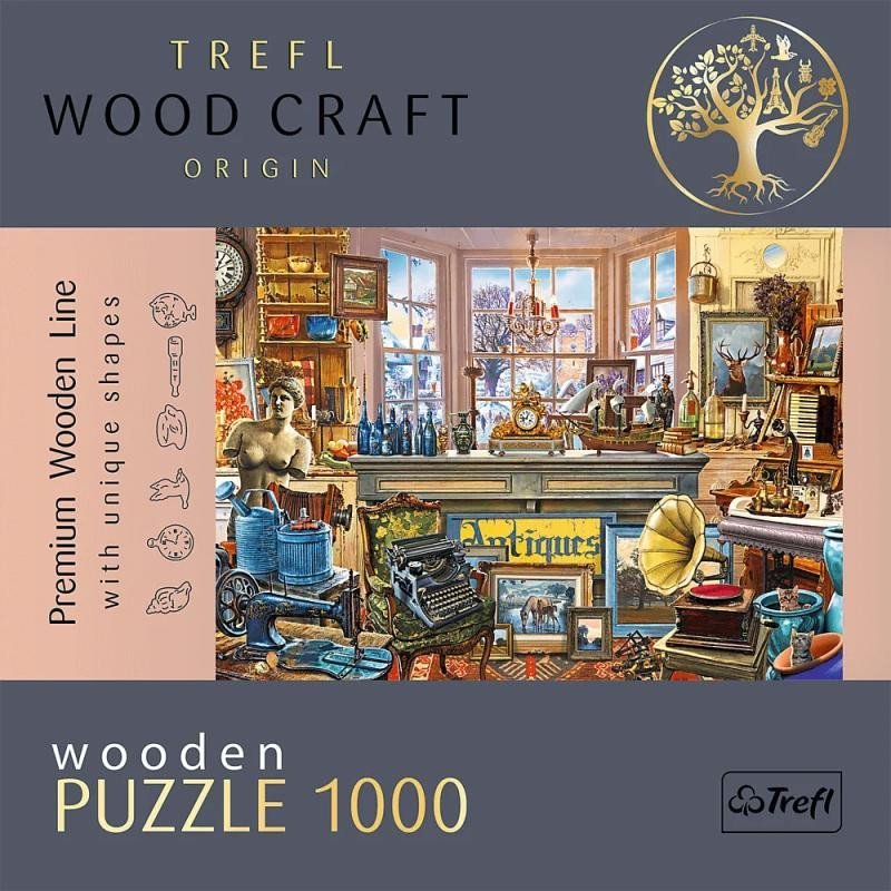 Levně Trefl Wood Craft Origin Puzzle Starožitnictví 1000 dílků