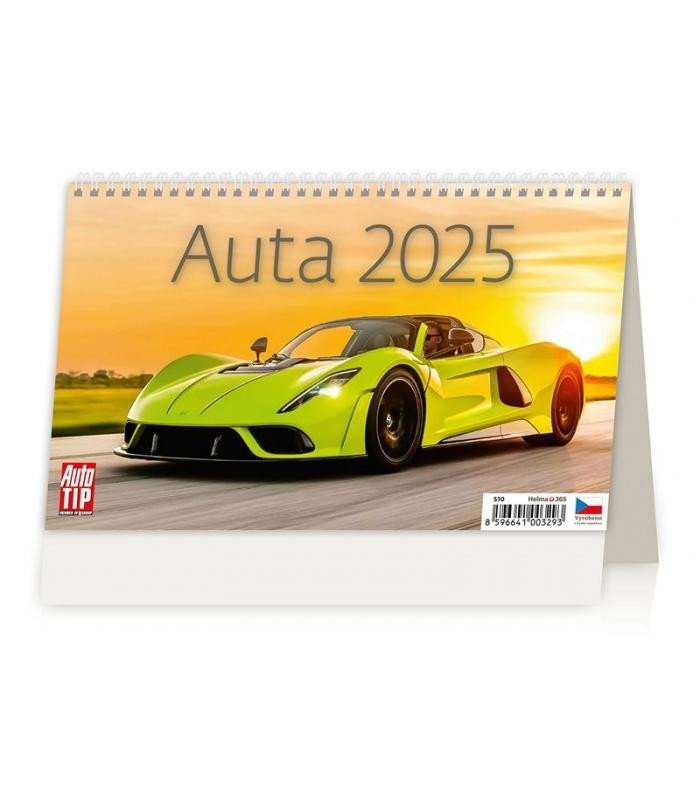 Levně Kalendář stolní 2025 - Auta