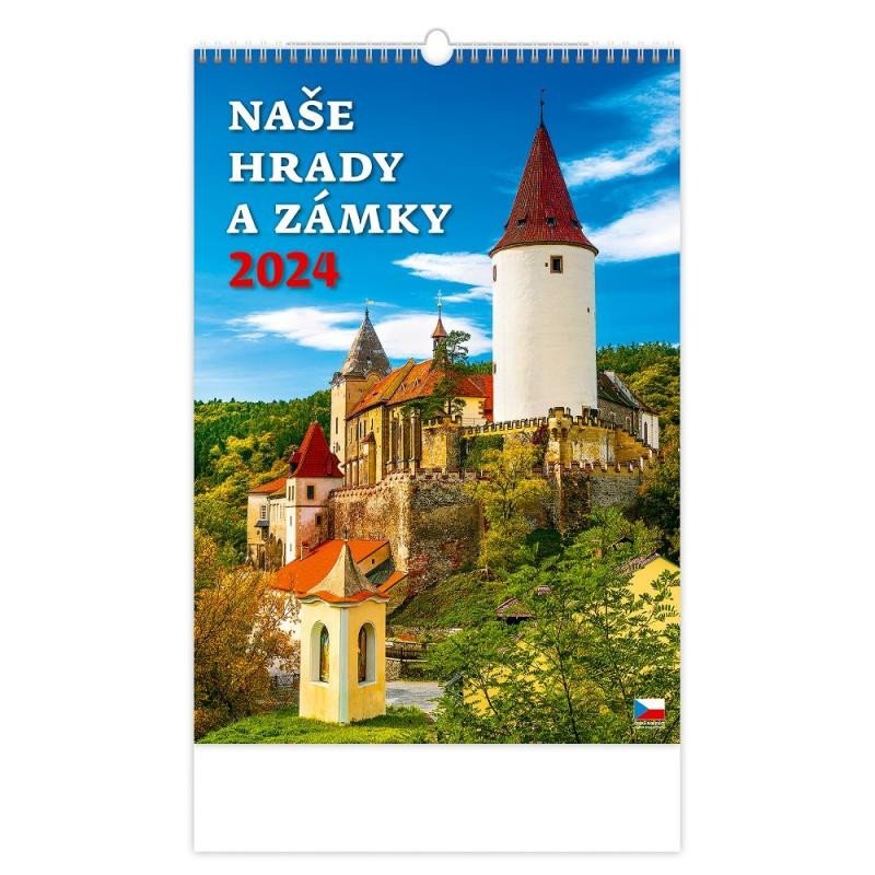 Levně Kalendář nástěnný 2024 - Naše hrady a zámky