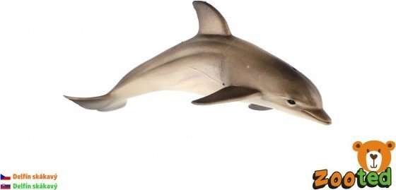 Levně Delfín skákavý zooted plast 12cm v sáčku