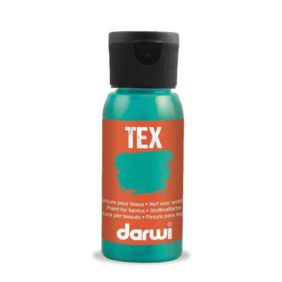 Levně DARWI TEX barva na textil - Perleťová tyrkysová 50 ml