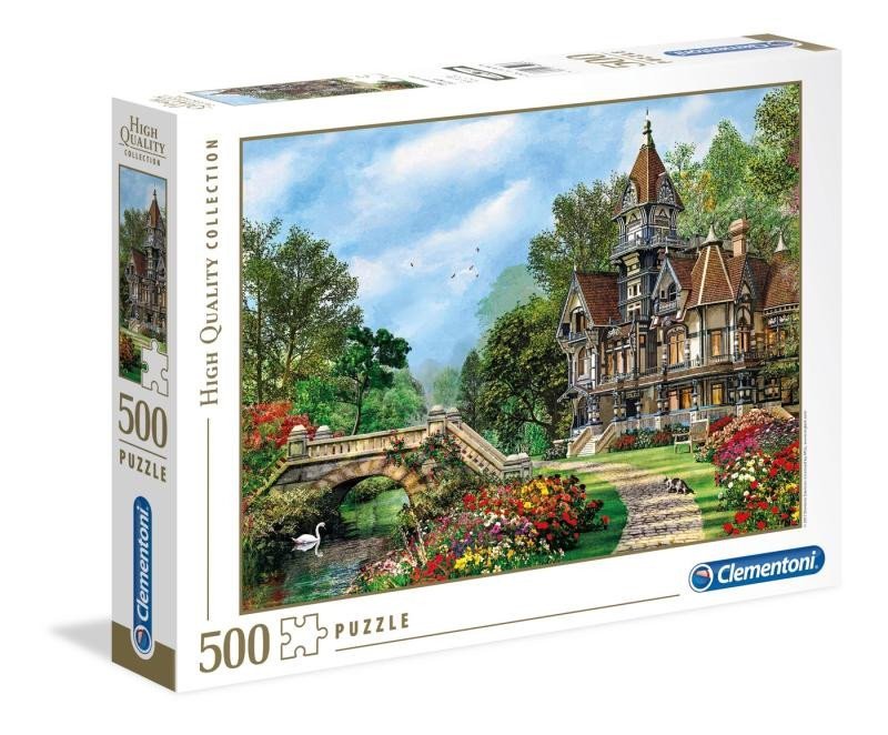 Levně Clementoni Puzzle - Vila Old Waterway 500 dílků