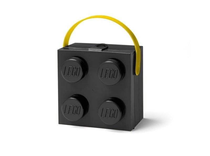 LEGO box s rukojetí - černá