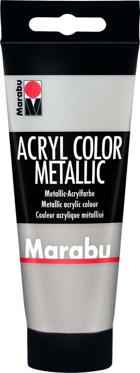 Levně Marabu Acryl Color akrylová barva - stříbrná 100 ml