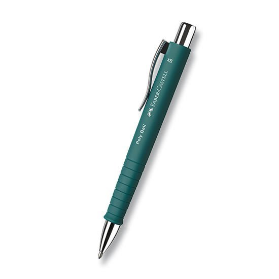 Levně Faber - Castell Kuličkové pero Poly Ball XB - tmavě zelené